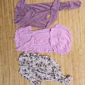 Kyte Spearmint Love lot bamboo sleepers 3-6 month one gown sack two footed